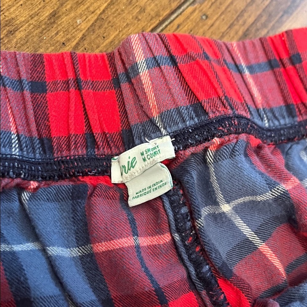 Red and Blue Plaid Pajama Pants - Picture 2 of 5
